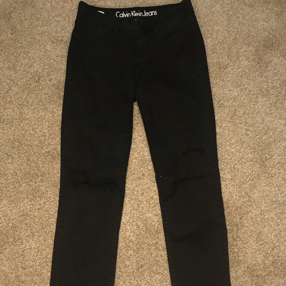 Calvin Klein ripped jeans